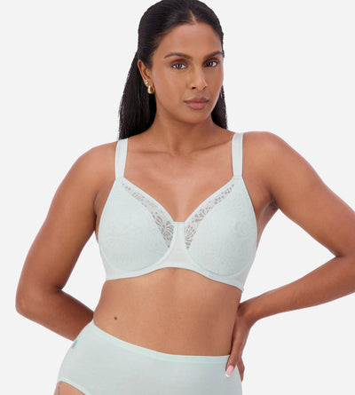 BLUE TRIUMPH LACY MINIMISER BRA