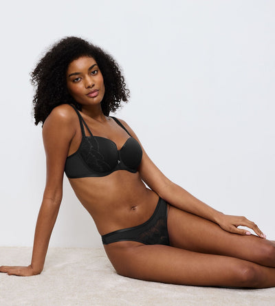 BLACK TRIUMPH PALINA MOONLIGHT KISS STYLE LAB WIRED PADDED BRA